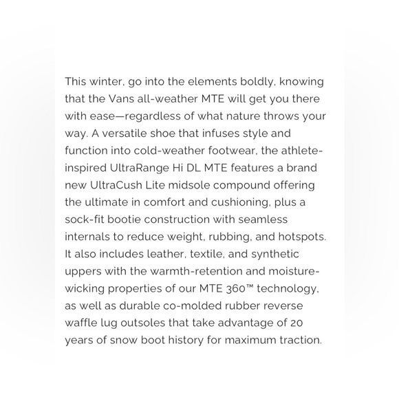 Vans Ultrarange Hi Dl Mte - Picture 4 of 4